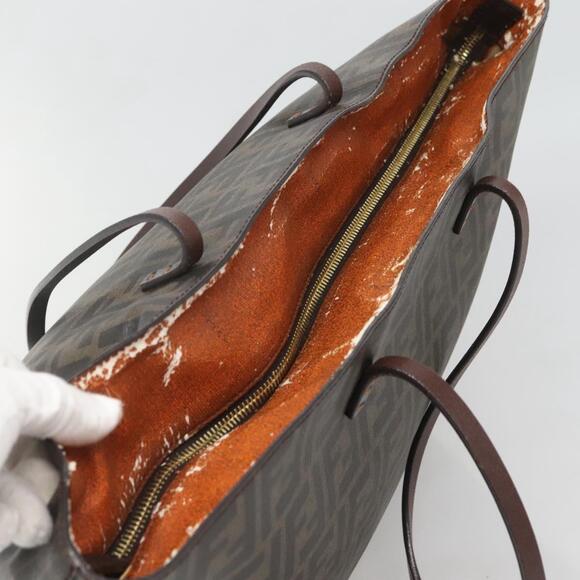 FENDI Zucca Canvas Tote Bag Brown Black - Picture 6 of 12